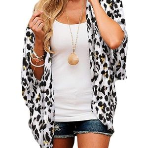 Leopard Print Kimono